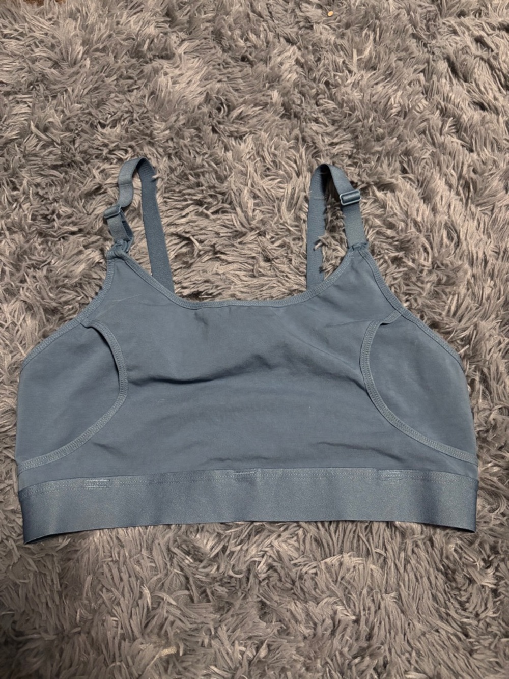 Everyday Comfort Wireless nursing bra momcozy Bralette - Slate Blue